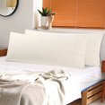 thumbnail image 1 of PiccoCasa 2 Pcs Body Pillowcases Microfiber Envelope Long Pillowcover, Queen Khaki, 1 of 8