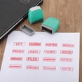 thumbnail image 3 of Cachet d'Avis en Espèces Payées, Encrage Automatique, Encre Rouge, Cachets de Bureau, Cachet de Message Pré-Encré, Cachet d'Affaires Rechargeable, Vert, 3 of 7