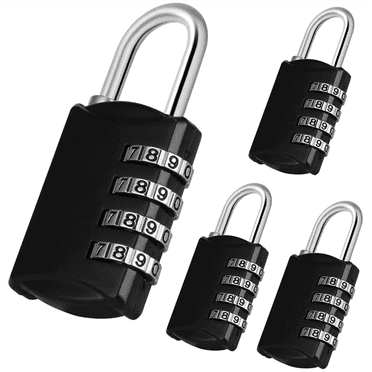 Combination-Padlock 4-Digit-Gym-Locker-Lock - 8 PCS Resettable Combo Lock for Toolbox School Employee Locker