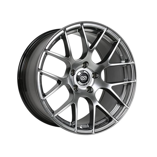 18 x 9.5 & 5x120 Motif Boulon 35 mm Déporté 72.6 mm Alésage Raijin Hyper Roue Argentée