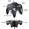 thumbnail image 2 of USB Version Classic N64 Controller, N64 Wired USB PC Game pad Joystick, N64 Bit USB Wired Game Stick for Windows PC MAC Linux Genesis Raspberry Pi Retropie Emulator [Plug & Play] (Black), 2 of 7