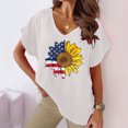 thumbnail image 2 of Birdeem Women V-Neck Print T-Shirts Fashion Comfortable Female Blouses Tops, 2 of 6