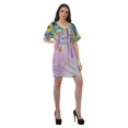 thumbnail image 3 of Moomaya Robes Décontractées pour Femmes Courtes Imprimées Robe Fluide à Col en V pour Femmes Grande Taille, 3 of 6