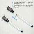 thumbnail image 3 of 72Pcs Black Magnetic Dry Erase Markers with Eraser Cap, White Board Mini Dry erase Markers Bulk, Fine Point Tip Student White Board Markers for Teachers Office School Supplies, 3 of 6