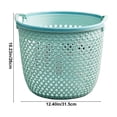 thumbnail image 3 of TIMIFIS Bathroom Laundry Basket Portable Dirty Clothes Basket Dirty Clothes Storage Basket Large Clothes Rack Laundry Basket Bathroom Hollow Dirty Clothes Basket Closet Organizer, 3 of 6