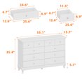 thumbnail image 4 of OXYLIFE Commode en Bois à 10 Tiroirs, Commode Blanche pour Chambre, Placard, Chambre de Bébé, 4 of 8
