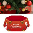 thumbnail image 2 of FAROOT Christmas Tree Skirt Santa Claus Letter Print Decorative Apron, 2 of 5