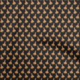 thumbnail image 1 of oneOone Viscose Chiffon Black Fabric Onam Kathakali Fabric For Sewing Printed Craft Fabric By The Yard 42 Inch Wide, 1 of 4
