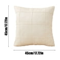 thumbnail image 3 of Brushed Pillowcase Line Back Cushion Pillow Case For Sofa Bedroom, 3 of 6