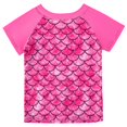 thumbnail image 4 of Girls Rash Guard 2-Piece Swimwear Fish Scale Pattern Swimwear Upf 50+ Uv for 4-12Y, 4 of 6