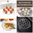 thumbnail image 4 of EASTIN Steamer Basket Fast Steaming Grid Baskets Divider with Egg Steam Rack Trivet Stainless Steel Compatible with Instant Pot 5  6 QT Electric Pressure Cooker, 4 of 9