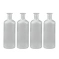 thumbnail image 1 of Set Of 4 Silver Painted Glass Bottles, 1 of 1