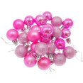 thumbnail image 2 of 24pcs Christmas Decoration Ball 1.2" Shatterproof Assorted Plastic Hang Balls Pendant for Xmas Tree Decoration(Mini Size), 2 of 7