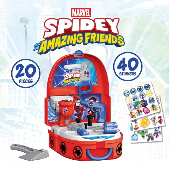 Spidey And His Amazing Friends Handyman Backpack Playset - 3 Years+