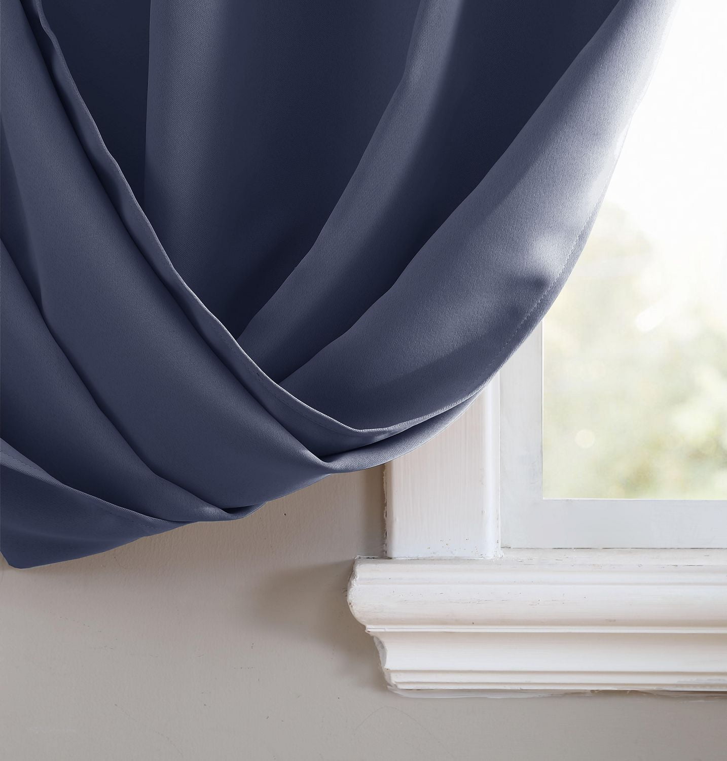 Swift Home Solid Blackout Grommet Window Panel, Light Blocking Drapes, Noise Reduction