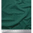 thumbnail image 1 of Soimoi Satin Silk Fabric Dot & Heart Small Printed Fabric 1 Yard 42 Inch Wide, 1 of 3