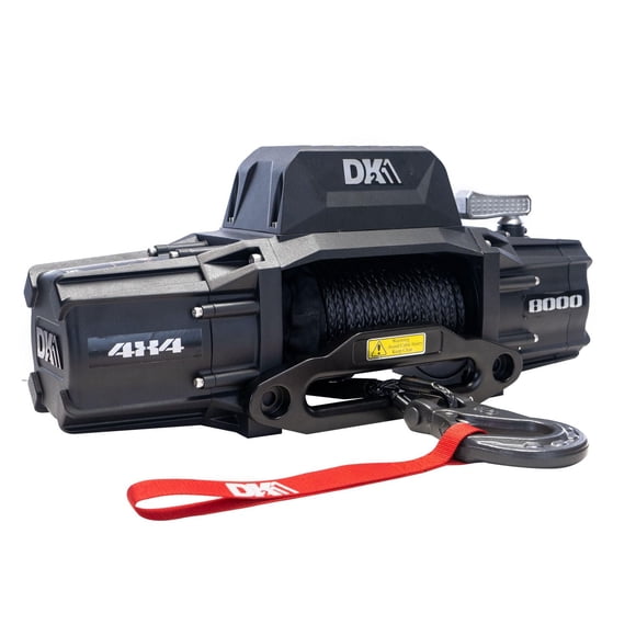 DK2 8,000 lb Premium Electric 4x4 Winch (Synthetic Rope Included)