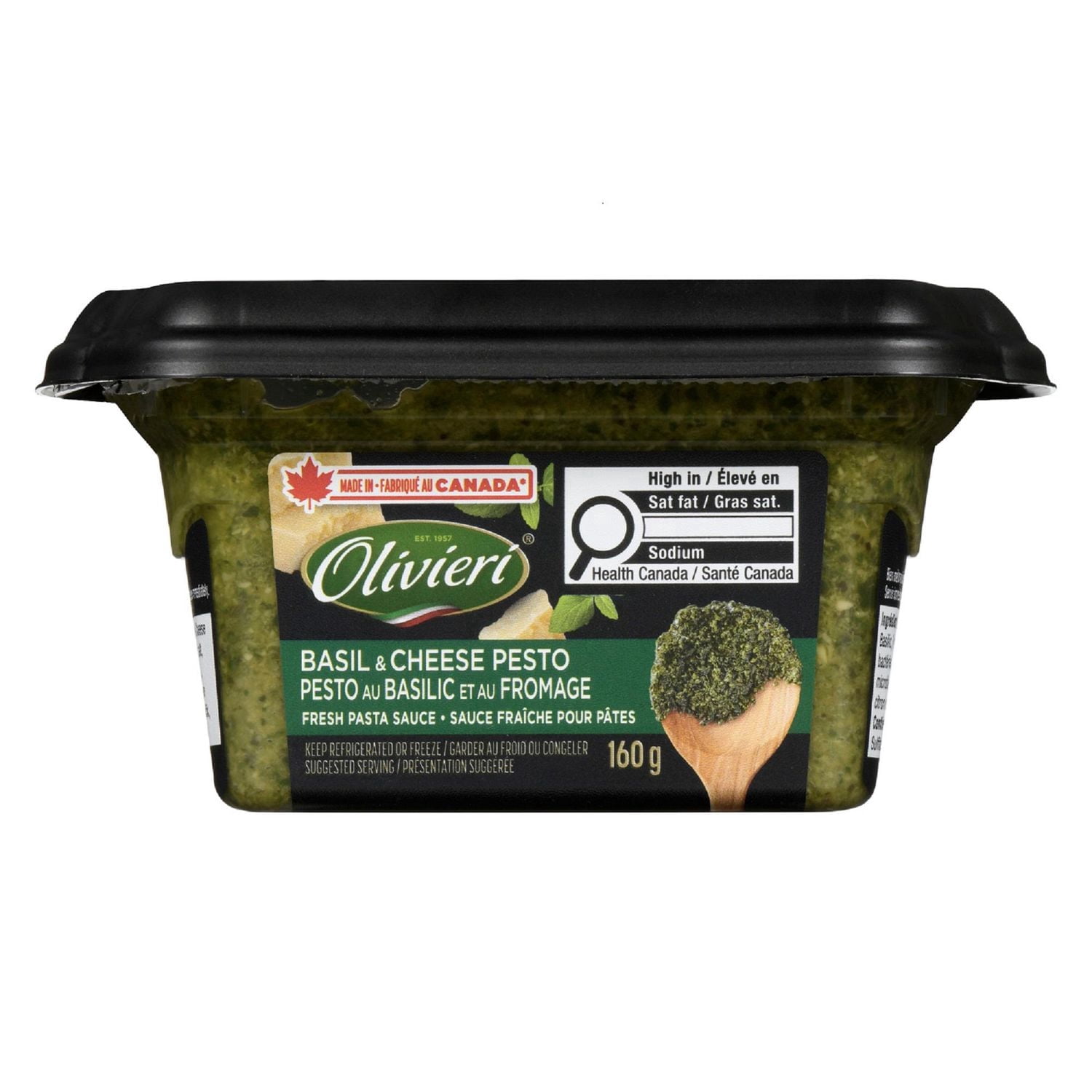 Olivieri Basil & Cheese Fresh Pesto Sauce