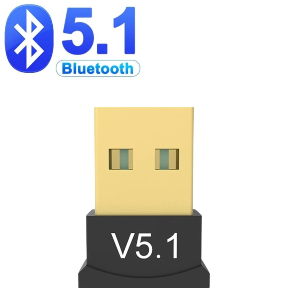 USB Bluetooth 5.3 Adapter Wireless Bluetooth 5.1 Dongle Adapter for PC Laptop Wireless Speaker Audio Receiver USB Transmitter Bluetooth 5.1 Dongle