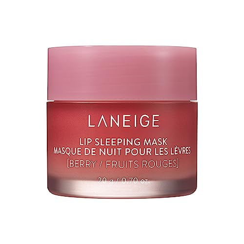 LANEIGE Masque de Nuit pour les Lèvres - Baie (l'Emballage Peut Varier)