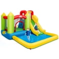 thumbnail image 1 of Costway Inflatable Bounce House Water Slide Jump Bouncer w/Climbing Wall and Splash Pool  Blower Excluded, 1 of 10