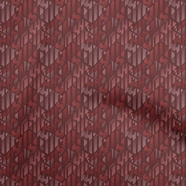 oneOone Cotton Cambric Maroon Fabric Abstracts Craft Projects Decor Fabric Printed By The Yard 42 Inch Wide