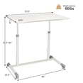 thumbnail image 2 of Costway Bureau d'Ordinateur à Hauteur Réglable, Assis-Debout, Roulant, Table pour Cahier, Portable, 2 of 10