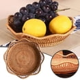 thumbnail image 2 of Bols de Rangement Ronds en Rotin pour Fruits en Osier Bols de Service Tressés Naturels Décoratifs pour Comptoir de Cuisine Indispensables Gadgets de Cuisine 2022 Support Enroulable Pliable Support d'Ustensiles de Cuisine de Camping, 2 of 4