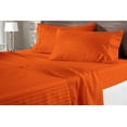 thumbnail image 3 of 600 Thread Count 3 Piece ( 1-Fitted Sheet + 2 - Pillow Cases ) Fitted Sheet 10 Inch Deep Pocket 100% Egyptian Cotton Stripe Pattern, 3 of 3
