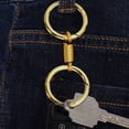 thumbnail image 4 of Aodebiao Porte-Clés à Double Anneau à Ressort, Porte-Clés Rétro Nordique à Double Anneau à Ressort avec Pince à Clé Détachable, Support de Porte-Clés Double en Alliage de Zinc, Accessoires de Porte-Clés en Forme de Ressort pour Diverses Clés, 4 of 5