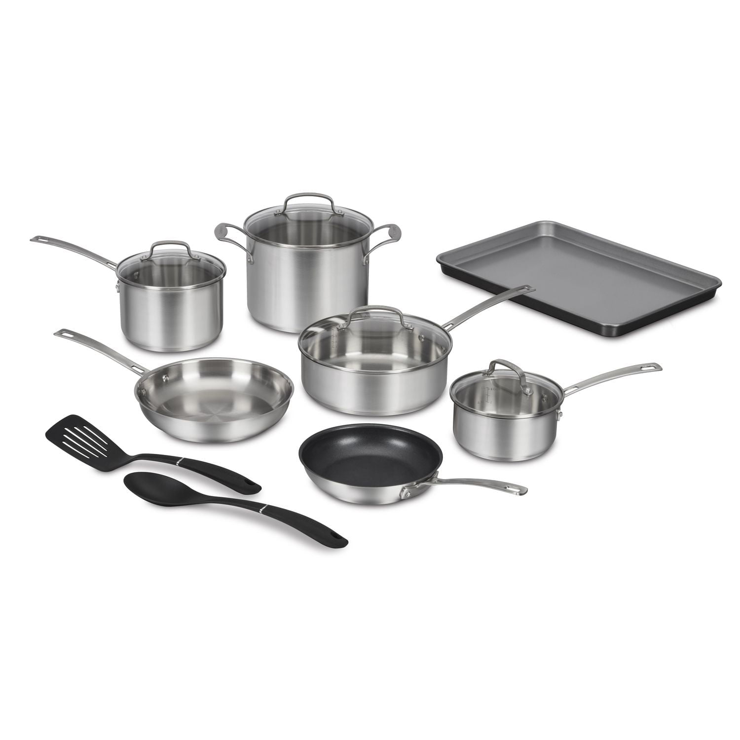 Cuisinart 13‑Piece Stainless‑Steel Advantage Pro Cookware Set, Durable & Easy‑Clean, 92‑13WMC