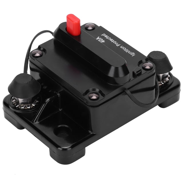 Auto Switch Fuse Holder, Circuit Breaker, Copper Fuse Holder, DC12-42V Waterproof Fuse Holder Residual Current Protection Vehicle For Car Truck DIY