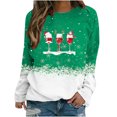 thumbnail image 1 of Awdenio Women Round Neck Christmas Long Sleeves Tops Blouse Pullover Sweatshirt, 1 of 5