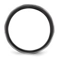 thumbnail image 2 of Edward Mirell Black Ti & Sterling Silver Brushed & Polished Infinity Ring Size 6, 2 of 4