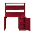thumbnail image 5 of ACME Cargo Desk & Hutch in Red, 5 of 5