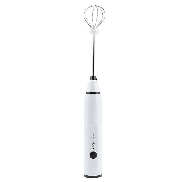 Intelligent Convenient Milk Frother, Reusable Egg Beater, For Home Drink Store Restaurant Cafe Shop White