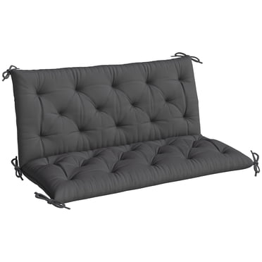 Outsunny Coussins de Banc de Jardin 2 Places, Coussin d'Extérieur Doux de 4,7 Po d'Épaisseur
