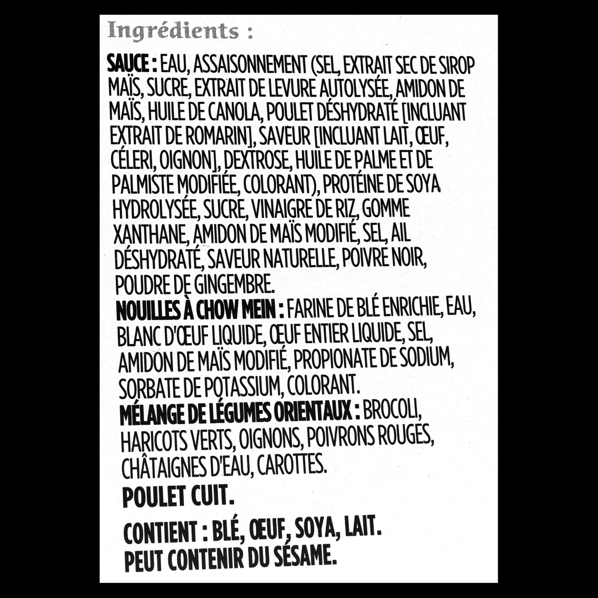 Wong Wing - Nouilles à l'orientale au poulet 400g