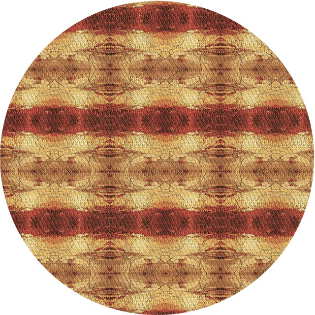 Ahgly Company Tapis d'Intérieur Lavable en Machine Carré Acajou Brun, 3 Pieds Carré