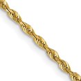 thumbnail image 1 of 14k Yellow Gold 22 Inch 1.85mm Quadruple Rope Chain Necklace Pendant Charm, 1 of 9