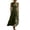 Army Green, variant on CHUMUD Summer Linen Blend Dresses for Women Round Neck Sleeveless Maxi Dress, Casual Loose Fit Dress with Pockets, Flowy Swing Dress