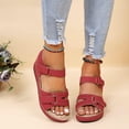 thumbnail image 1 of EGNMCR Sandales pour Femmes, Pantoufles d'Été pour Dames Chaussures Décontractées pour Femmes Sandales Compensées à Plateforme Légères, du Jour, 1 of 9
