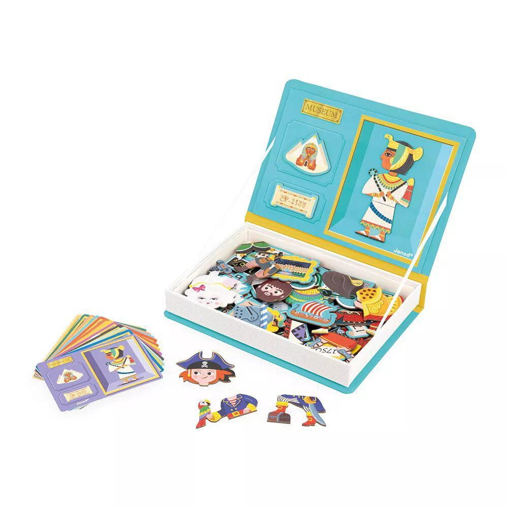 Janod - Magneti'Book Histoire - Jeux magnétiques éducatifs - Jouet pour enfants et tout-petits - Jeu d'imagination et de créativité - Jouet pour développer la motricité fine - 3 à 8 ans - J02598