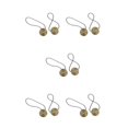 thumbnail image 1 of yingyy 1/2/3/5 2 Pieces Curtain Tieback Round Polyester Replacement Simple Style Household Kitchen Sunshade Drape Fixing Fastener Bronze 5PCS, 1 of 6