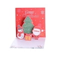 thumbnail image 2 of Nilvkv Christmas Tree Card 3 D Glitter Christmas Tree Greeting Card and Envelope 3 D Christmas Greeting Card Greeting Card Merry Christmas Card Winter Holiday, 2 of 6