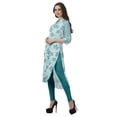 thumbnail image 4 of Moomaya Kurti Indienne Imprimée Tunique en Coton pour Femme Col Mandarin Kurta Longueur Genou, 4 of 6