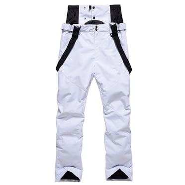 Besolor Women's Men's Detachable Ski Bib Pants Outdoor Windproof Waterproof Unisex Snow Pants Winter Warm Pants