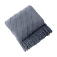 thumbnail image 2 of TopLLC Couverture Jetée, Couverture Jetée pour Canapé Couverture Douce Couverture Tricotée Couverture à Franges Couverture de Sofa Couverture de Sommeil 180x130cm Couverture Douce, 2 of 6