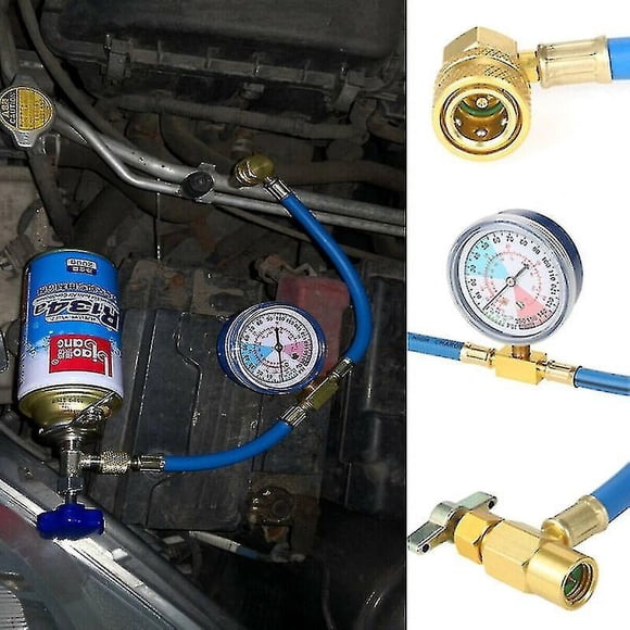 R134a Car Refrigerant Gas Refill Tool With Pressure Gauge Air Conditioning Refrigerant -z