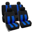 thumbnail image 1 of FH Group Universal Fit Striped Cloth Car Seat Covers for Auto SUV VAN Airbag Compatible Full Set, 1 of 10
